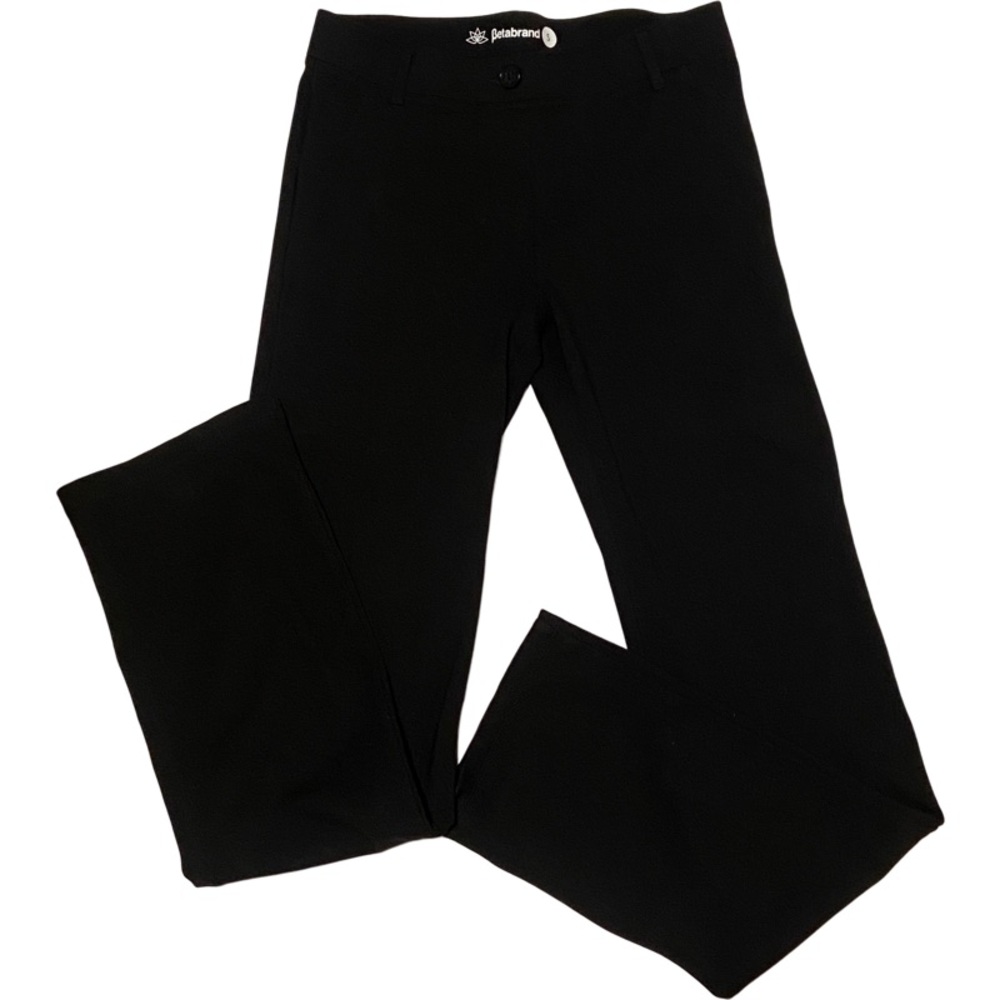 Betabrand Classic Straight Leg Dress Yoga Pants Black sz S - Picture 4 of 8
